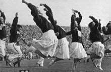 cheerleading wikipedia|origin of cheerdance.